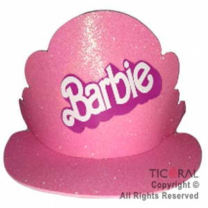 SOMBRERO VISERA BARBIE GOMA EVA CON GIBRE X 1